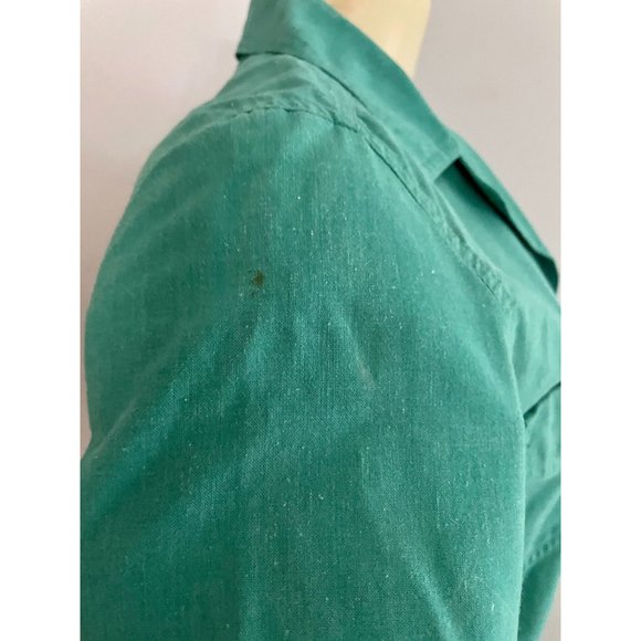 Vintage Jack Winter Short Sleeves Shirt Top in Green size S 6 retro 70s Women's - Picture 10 of 10